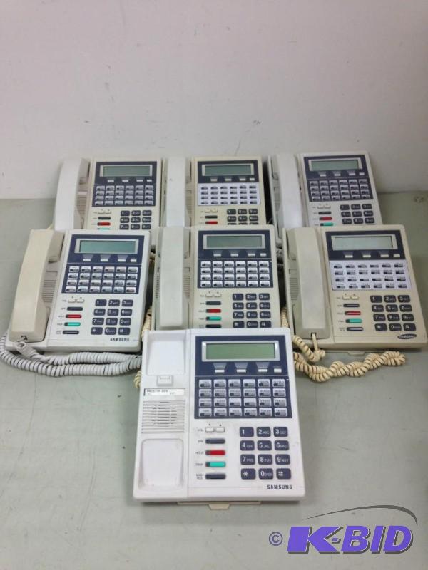 lot 6 image: Lot of (7) Samsung LCD 24B Keyset Display Bus...