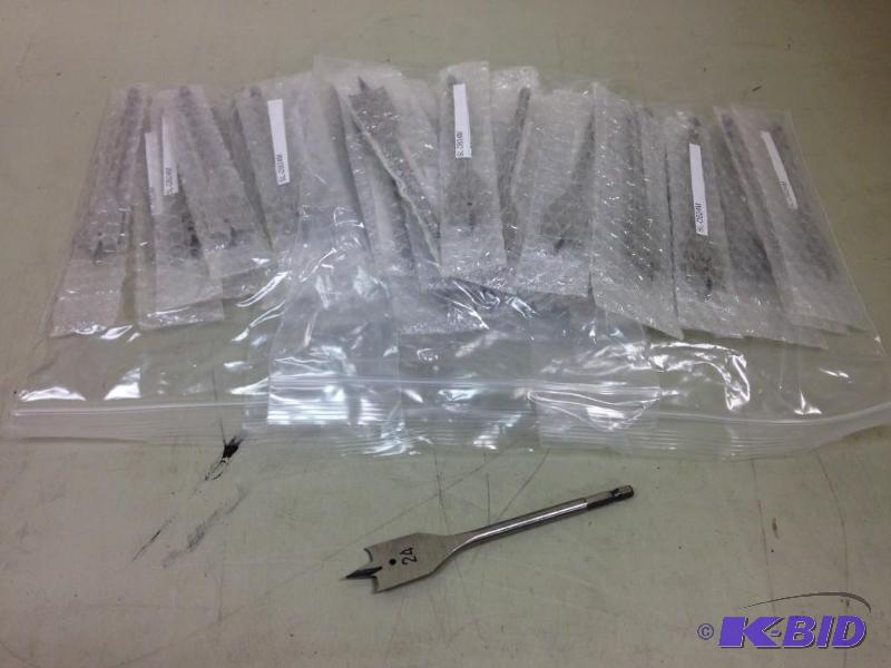 lot 8 image: Bulk Lot of (50) BRAND NEW Flat Drill Bits 24...