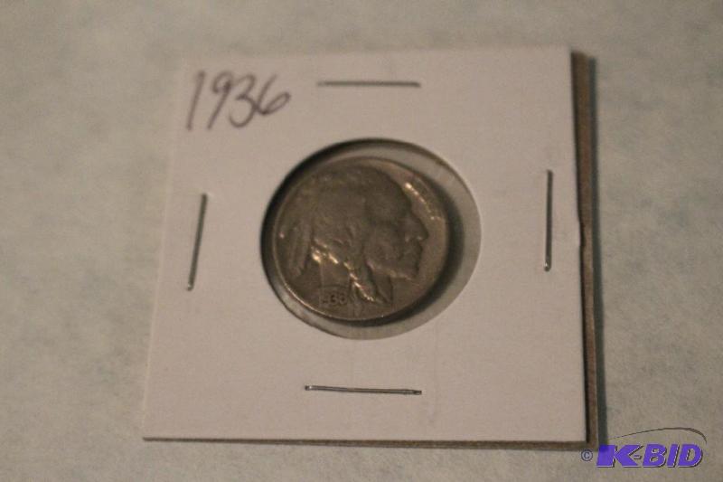 1936 Indian Head or Buffalo Nickel...