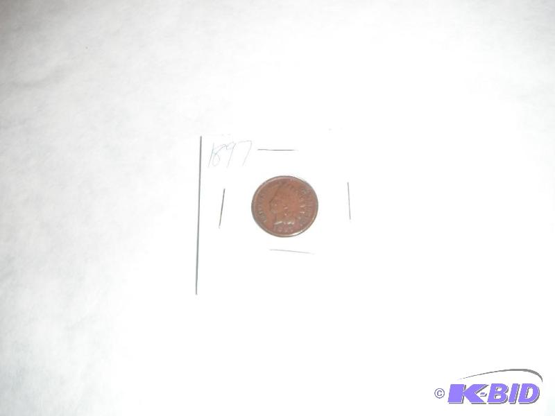 1897 Indian Head One-Cent, Variety 3...
