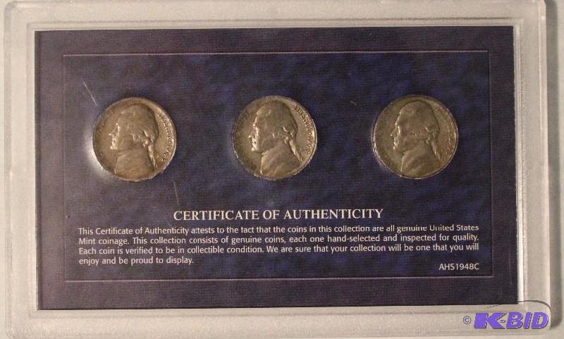 Silver Nickel Mint Mark Collection Including...