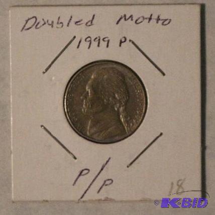 1999 P Jefferson Nickel - Doubled Motto PP...