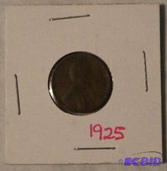 1925 Lincoln Wheat Ears One-Cent, Variety 1...