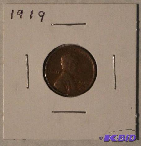 1919 Lincoln Wheat Ears One-Cent...