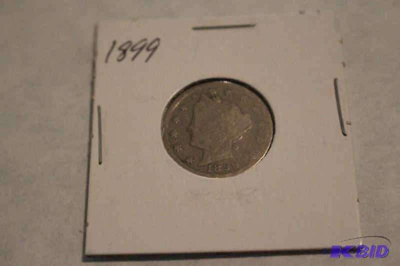 1899 Liberty Head V Nickel, Variety 2, With C...
