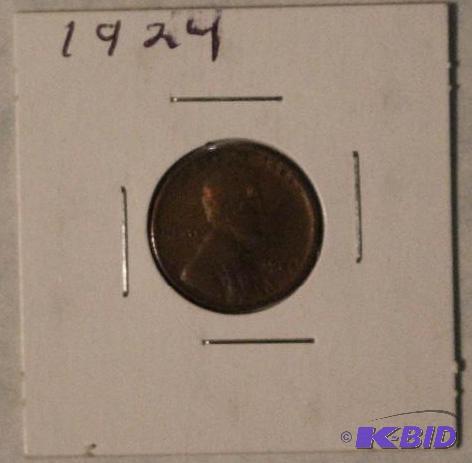 1924 Lincoln Wheat Ears One-Cent...