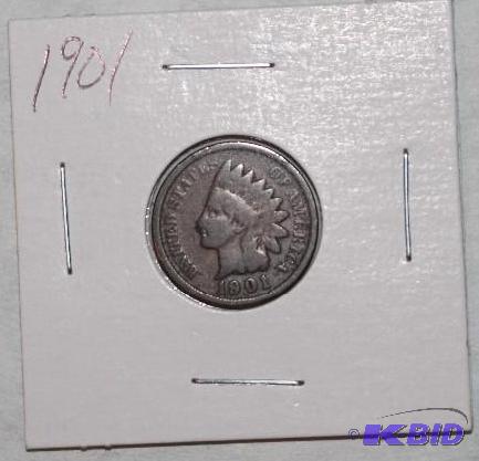 1901 Indian Head One-Cent Penny...