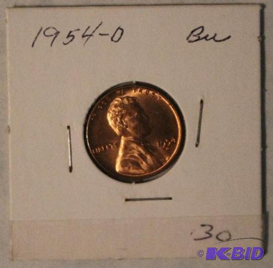 1954 D Lincoln Wheat Ears One-Cent&nbsp...
