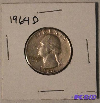 1964 D Washington Quarter Dollar...