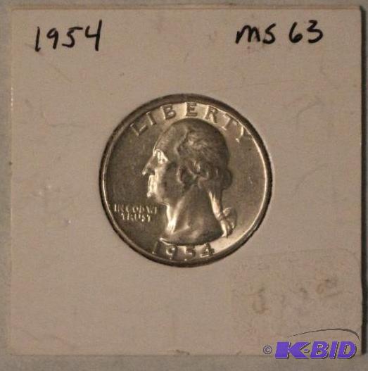 1954 Washington Quarter Dollar...