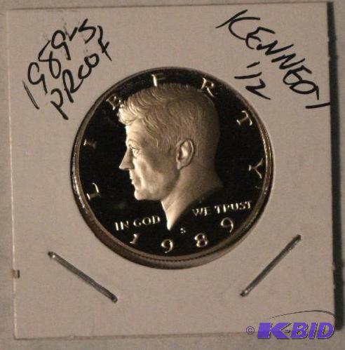 1989 S Proof Kennedy Half Dollar...