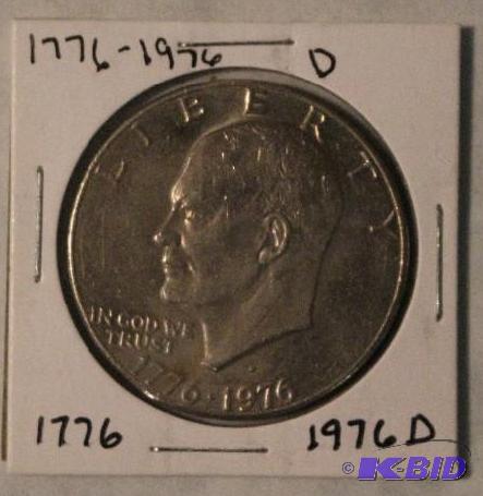 1776-1976 D Bicentennial Eisenhower Dollar...