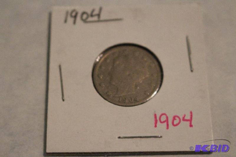 1904 Liberty Head V&nbspNickel, Variety 2 wi...
