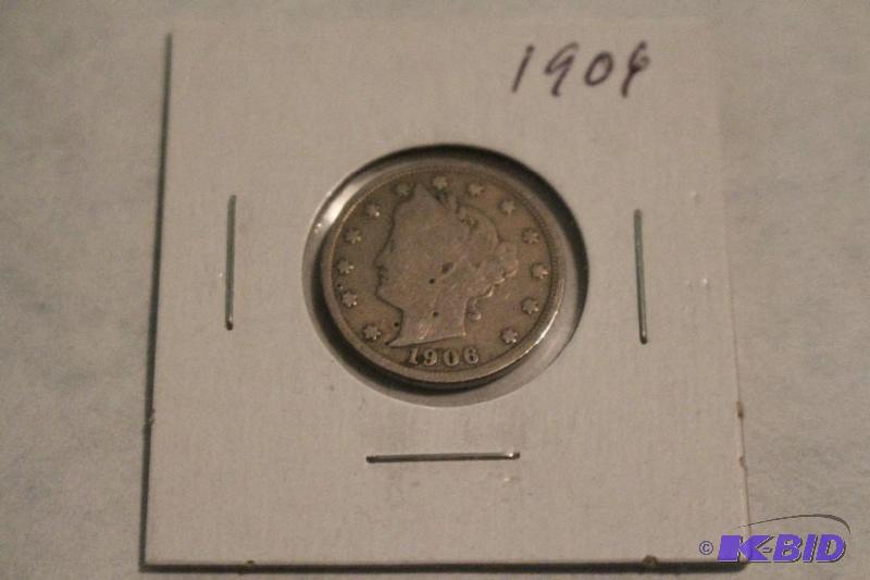 1906 Liberty Head V&nbspNickel, Variety 2 wi...