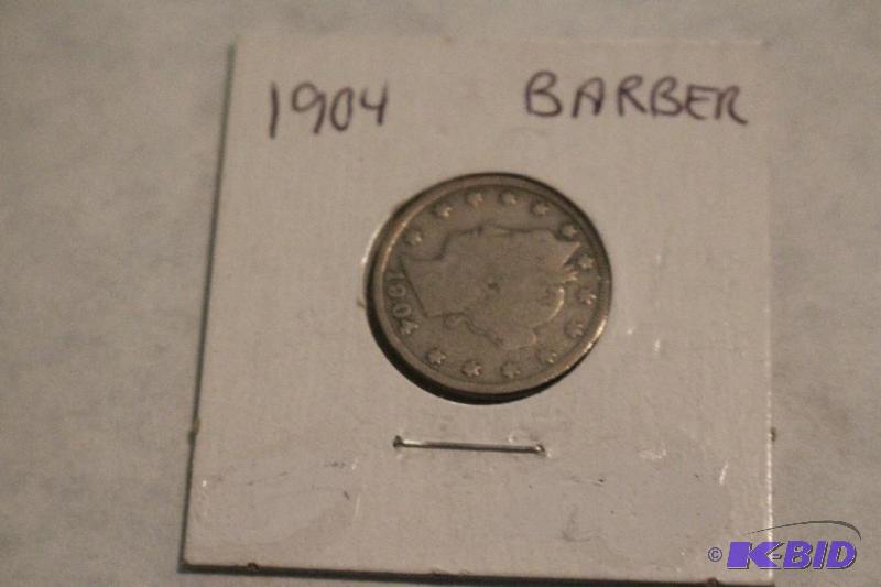 1904 Liberty Head V Nickel, Variety 2, with C...