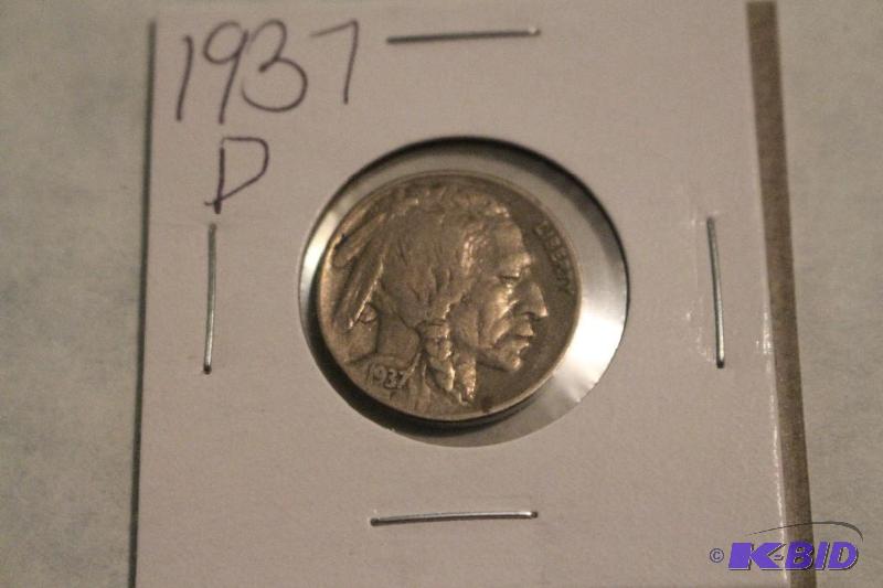 1937 Indian Head or Buffalo Nickel...