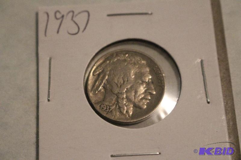 1937 Indian Head or Buffalo Nickel...