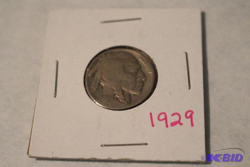 1929 Indian Head or Buffalo Nickel...