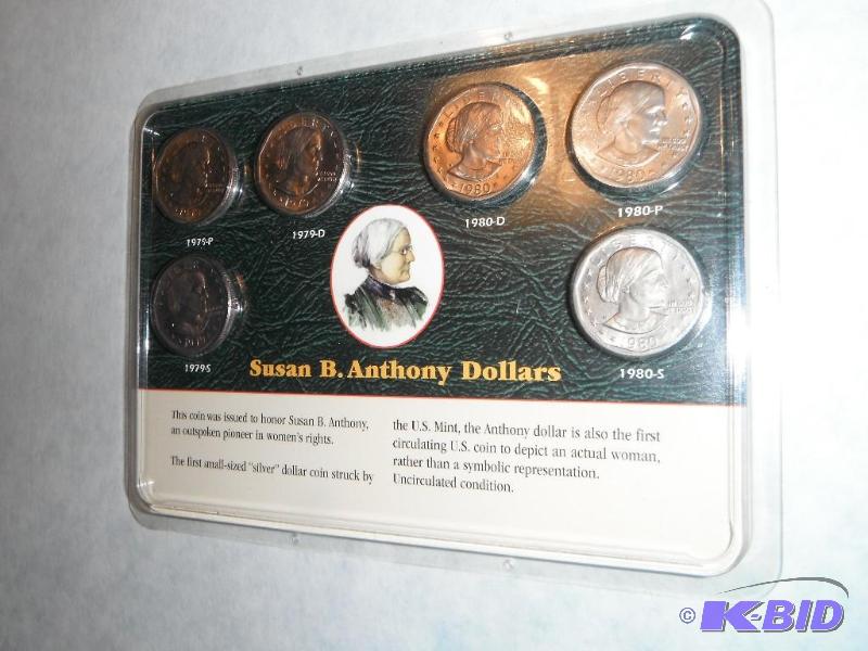 Susan B. Anthony Dollars Collection Including...