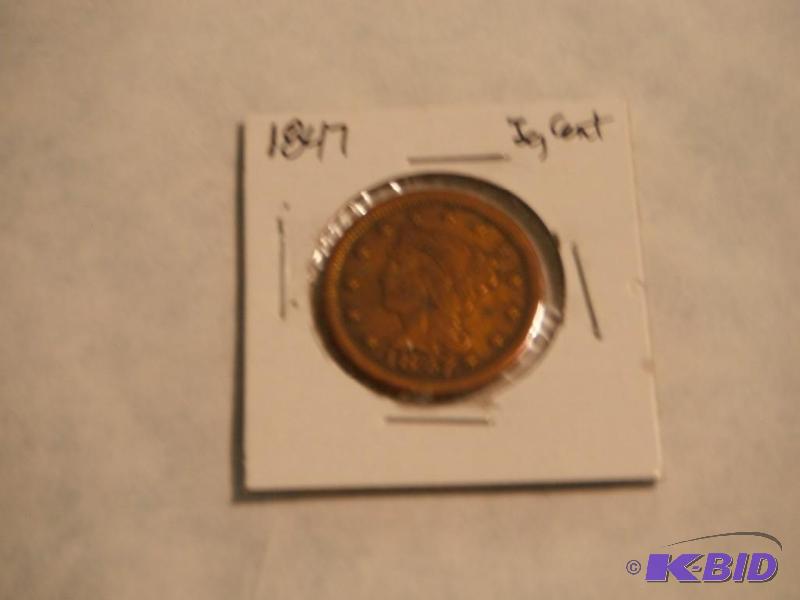 1847 Matron Head One-Cent...