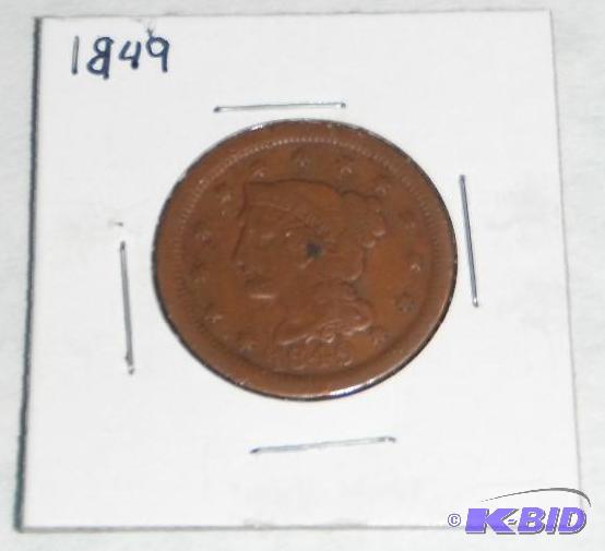 1849 Matron Head One-Cent...