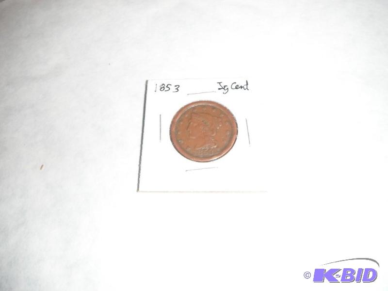1853 Matron Head One-Cent...