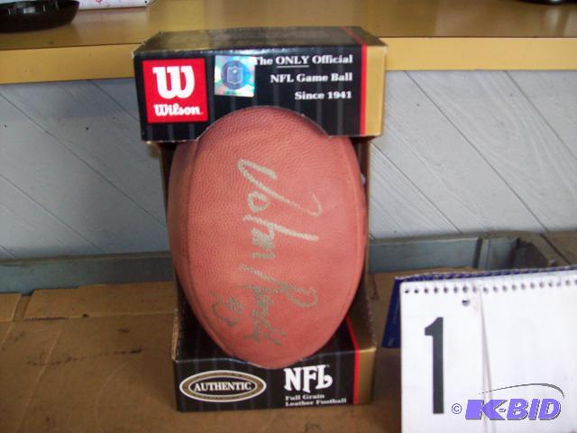 Wilson Football, Autographed by John Randle ...