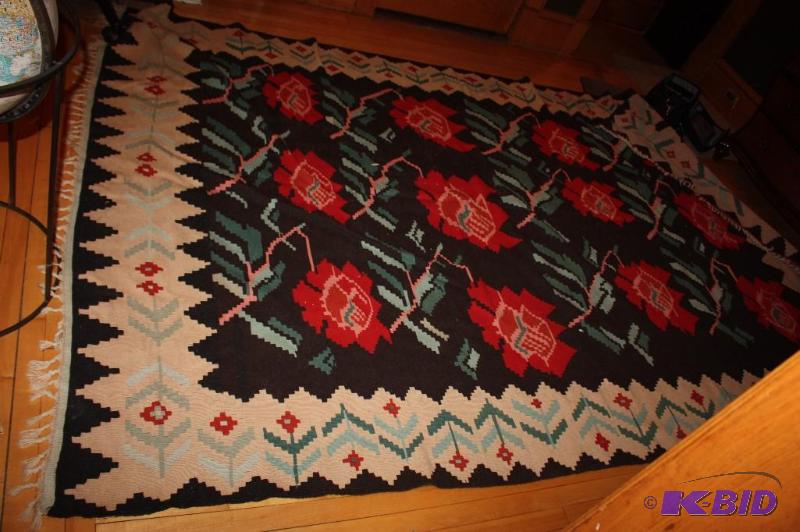 lot 107 image: Decorative Rose Area Rug - 134" Long x 8...