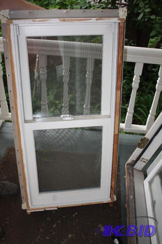 lot 74 image: Single Hung Window, White, Includes Jam...