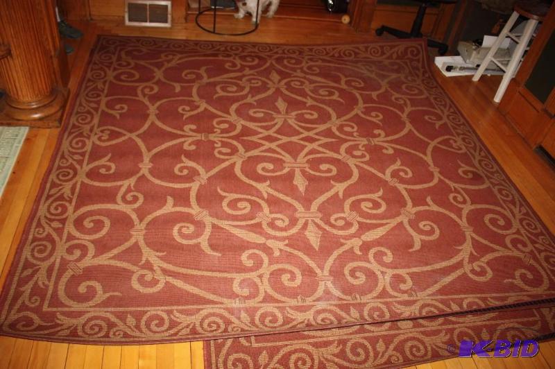 lot 82 image: Lot of (2) Veranda Brand Matching Area Rugs -...