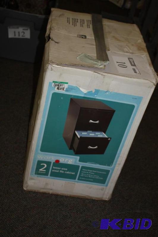 lot 10 image: Work.org 2 Drawer Letter Size&nbspSteel Lock...