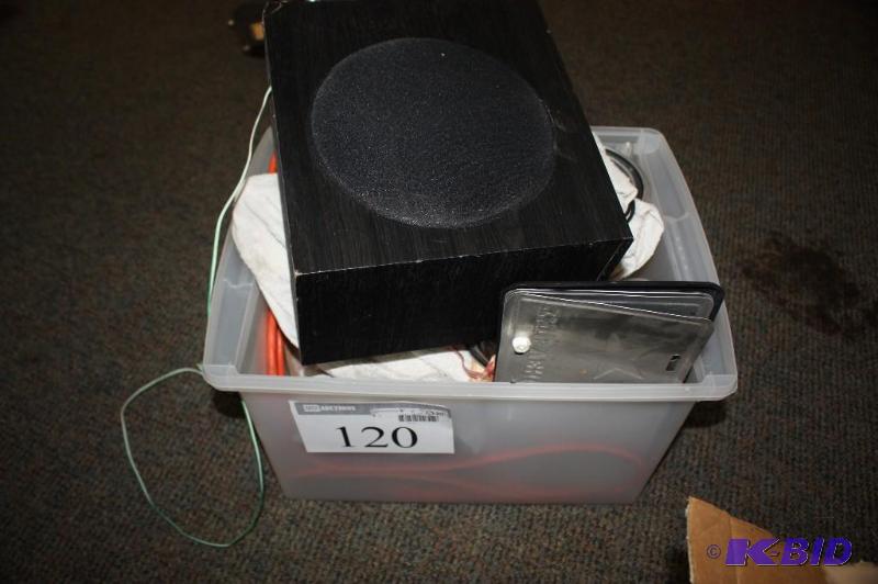 lot 120 image: Plastic Crate Lot Including Sun inductive ti...
