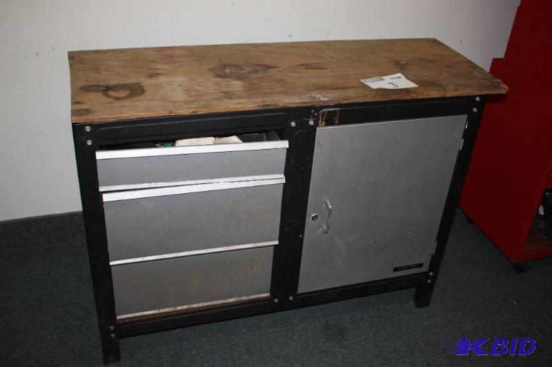 lot 3 image: 48x18x33 Toolbox with contents...