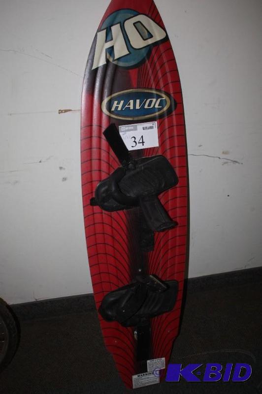 lot 34 image: Havoc Water Ski Board 60" X 15"...