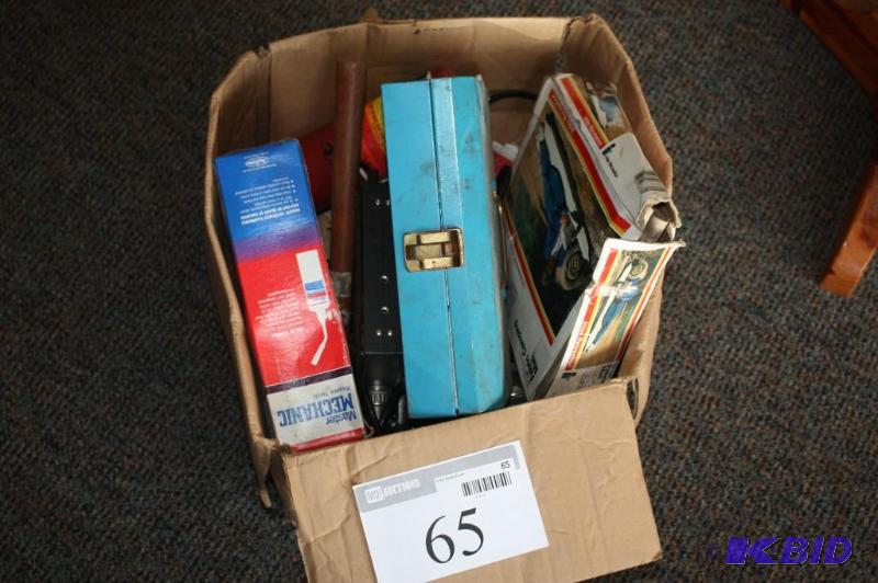 lot 65 image: Box Lot Including propane torch, 25 piece he...