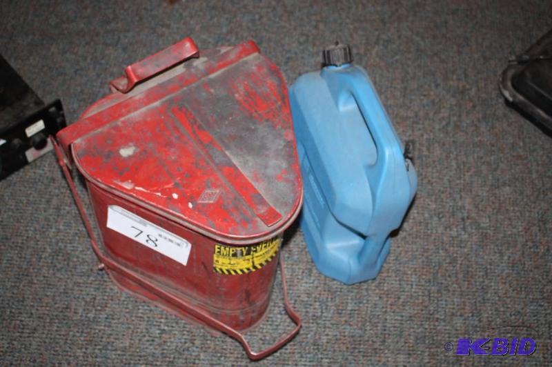 lot 78 image: Lot of (2) Including (1) Oily Waste Can with...