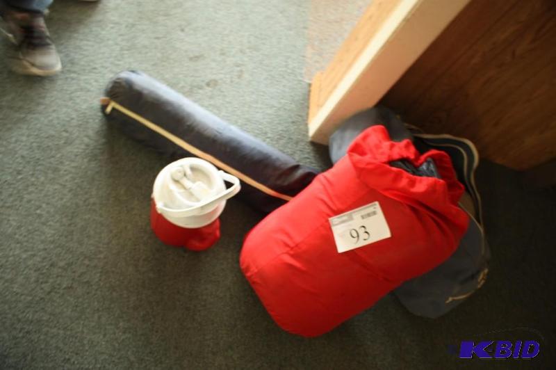 lot 93 image: Lot of (4) Including (2) Sleeping bags, (1) ...