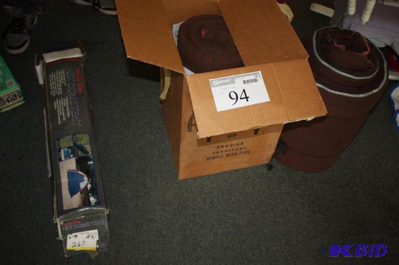 lot 94 image: Lot of (3) Including (2) Sleeping bags,...