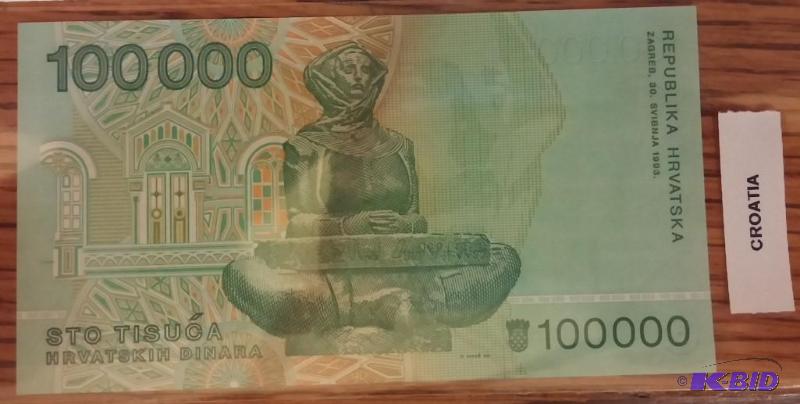 CROATIA FOREIGN NOTE UNCIRCULATED...