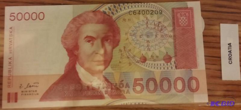 CROATIA FOREIGN NOTE UNCIRCULATED...