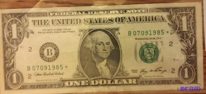 ONE DOLLAR STAR NOTE...