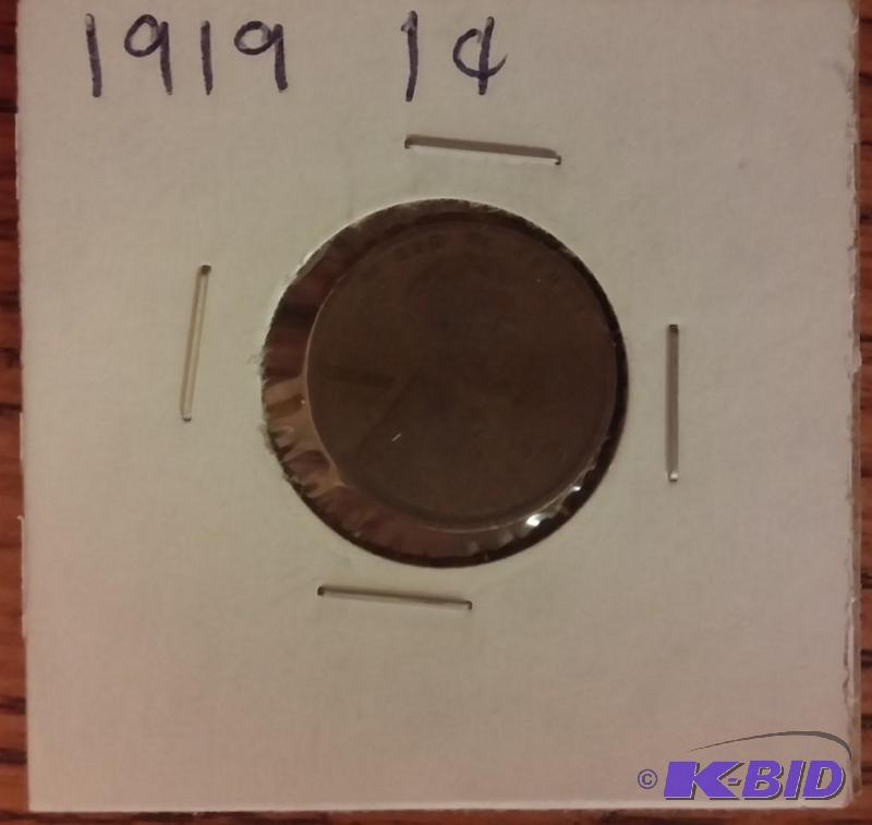 1919 LINCOLN CENT ONE CENT COIN...