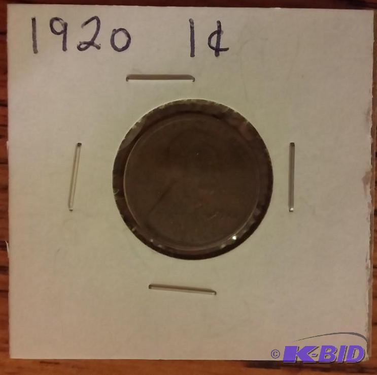 1920 LINCOLN CENT ONE CENT COIN...