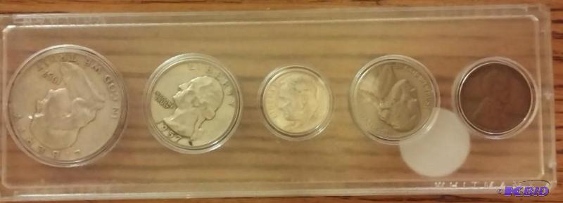 1957 COIN SET, SILVER HALF DOLLAR, SILVER QUA...