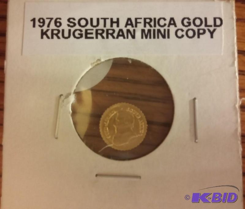 1976 SOUTH AFRICA GOLD KRUGERRAN MINI COPY...