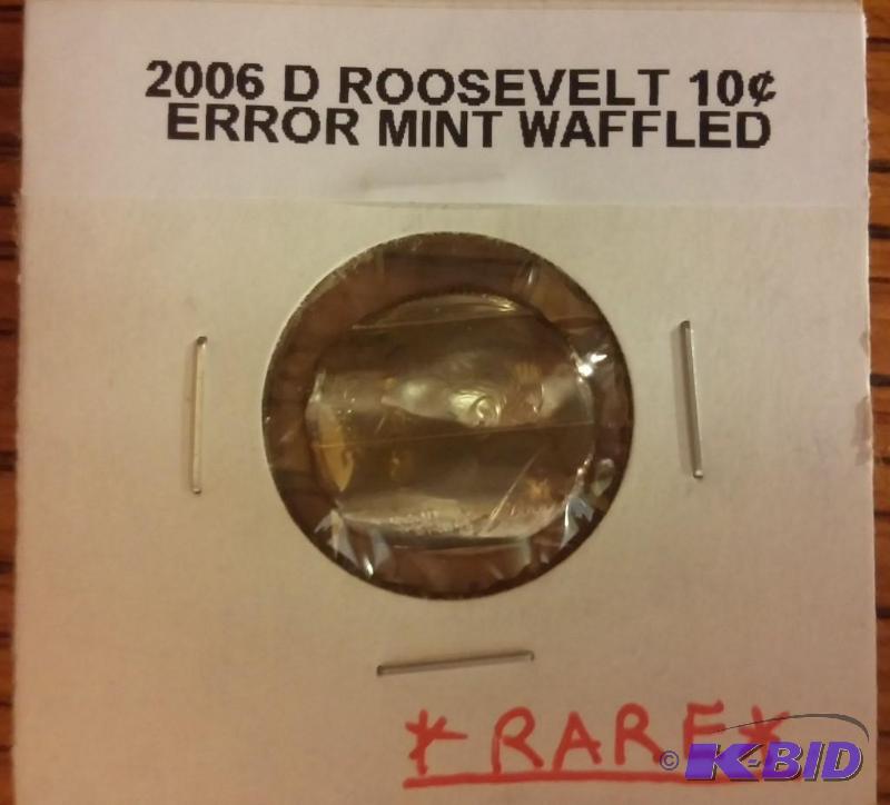 2006 D ROOSEVELT TEN CENT ERROR MINT WAFFLED ...