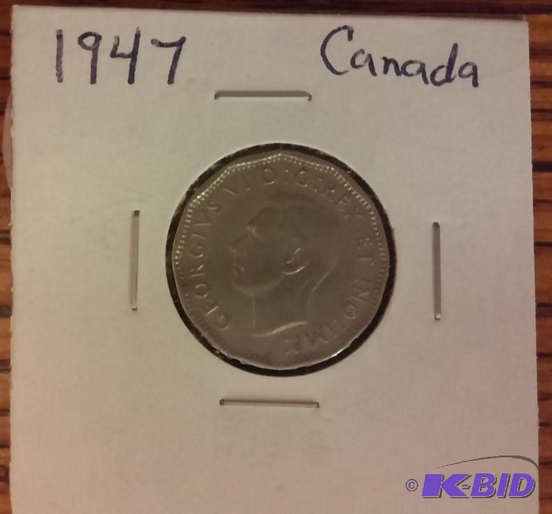1947 CANADA FIVE CENT NICKEL...