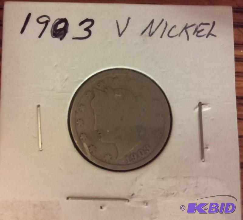 1903 LIBERTY HEAD V NICKEL...