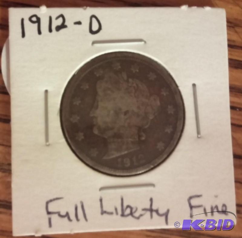 1912-D LIBERTY V NICKEL...