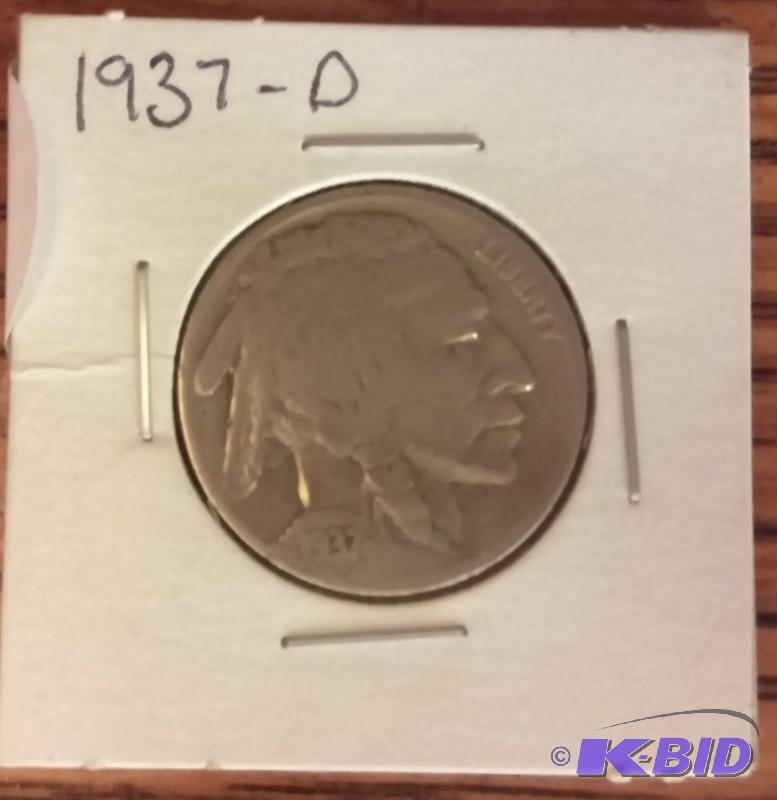 1937-D BUFFLO NICKEL...